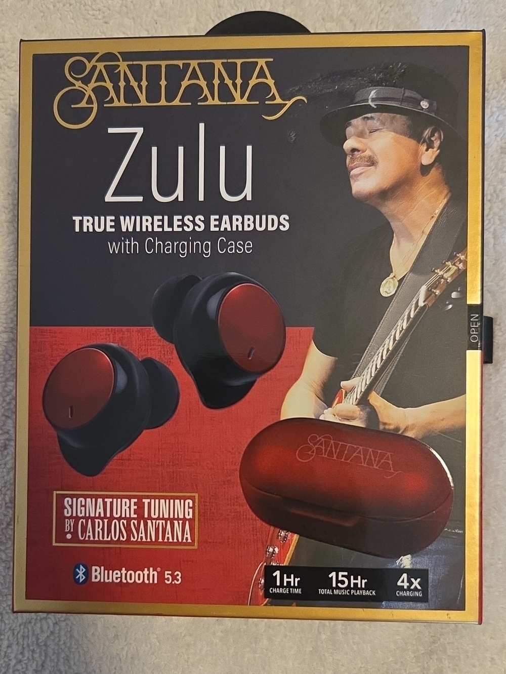 Zulu True Wireless Earbuds - Red/Black By Santana